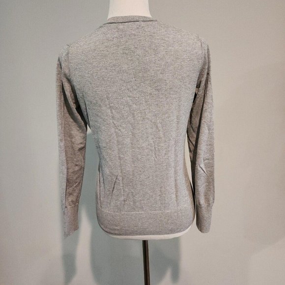 Banana Republic Womens Grau knit Long Sleeve top Size S stretch - Picture 5 of 9